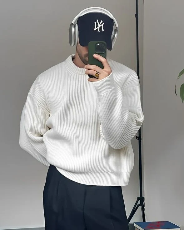 بلوفر صوف أوفر سايز - الصورة 5