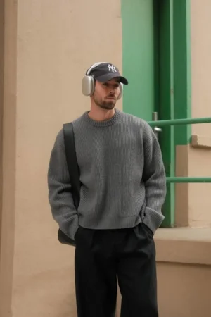 بلوفر صوف أوفر سايز