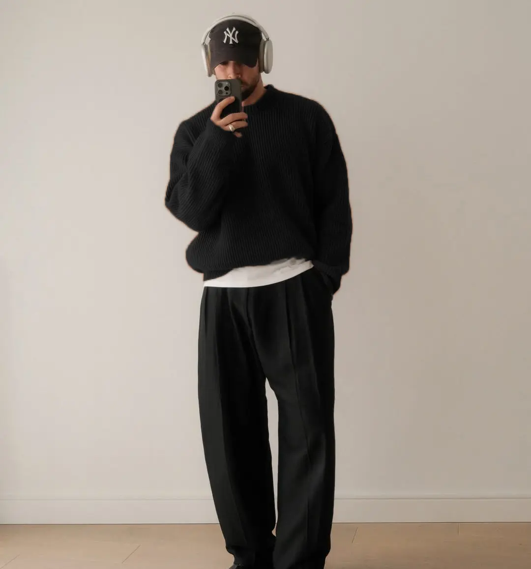 بلوفر صوف أوفر سايز - الصورة 2