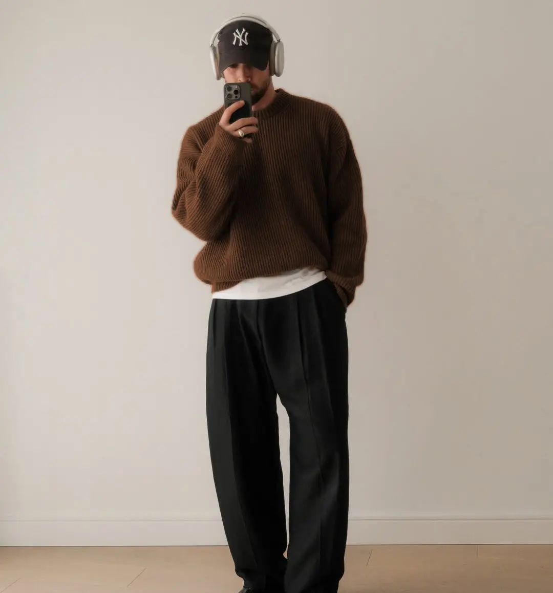 بلوفر صوف أوفر سايز - الصورة 3