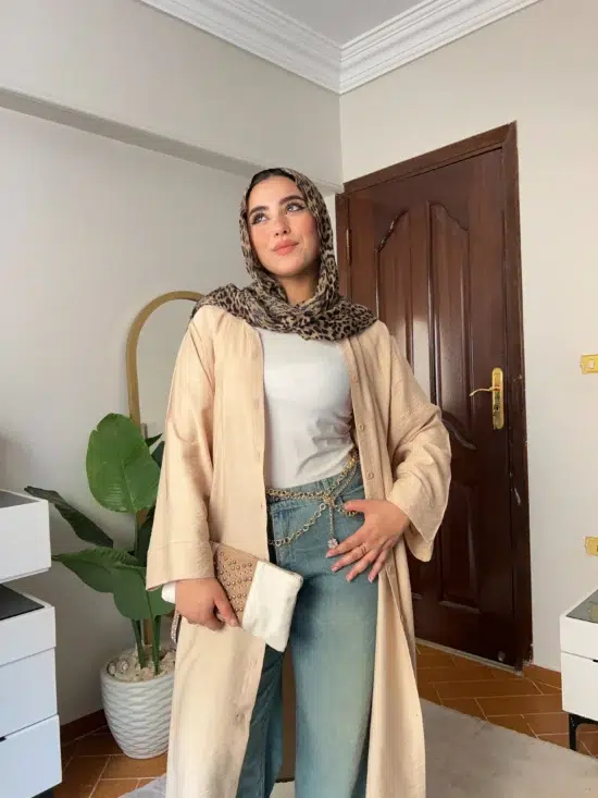 ⁦Long Linen Shirt⁩ - الصورة ⁦3⁩