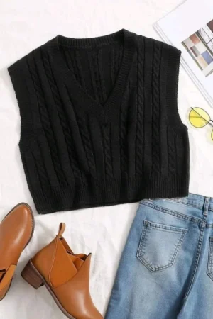 Cropped Vest